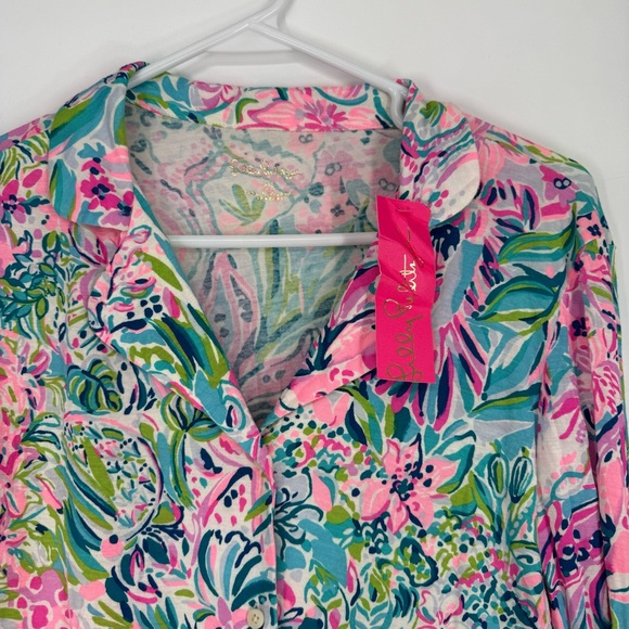 Lilly Pulitzer PJ Knit Button Up Top Lillys Favorite Things - Picture 3 of 3